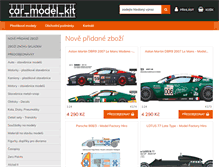 Tablet Screenshot of car-model-kit.cz